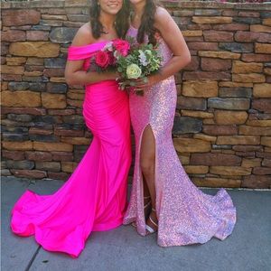 Prom dress!! Beautiful hot pink prom dress!
